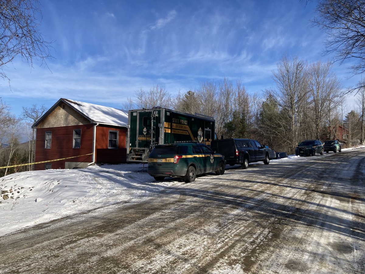 Deadly shooting investigation continues off Griggs Rd in Eden, VT.  @VTStatePolice say a 66-year-old man was found dead at the scene in the overnight. 